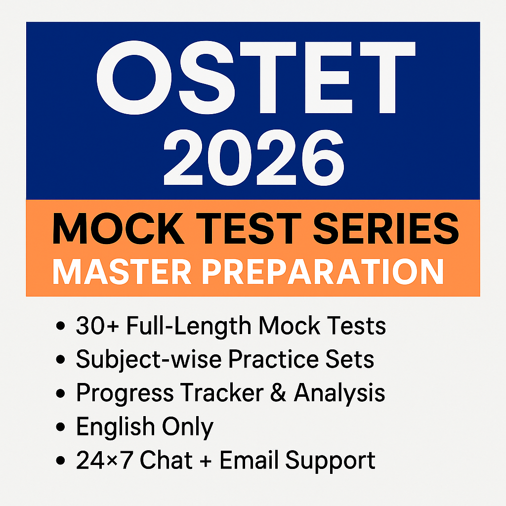 OSTET 2026 Mock Test Series – Master Preparation Course